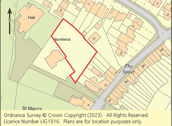 Lot: 50 - PLANNING FOR TWO DETACHED FOUR-BEDROOM HOUSES IN VILLAGE LOCATION -